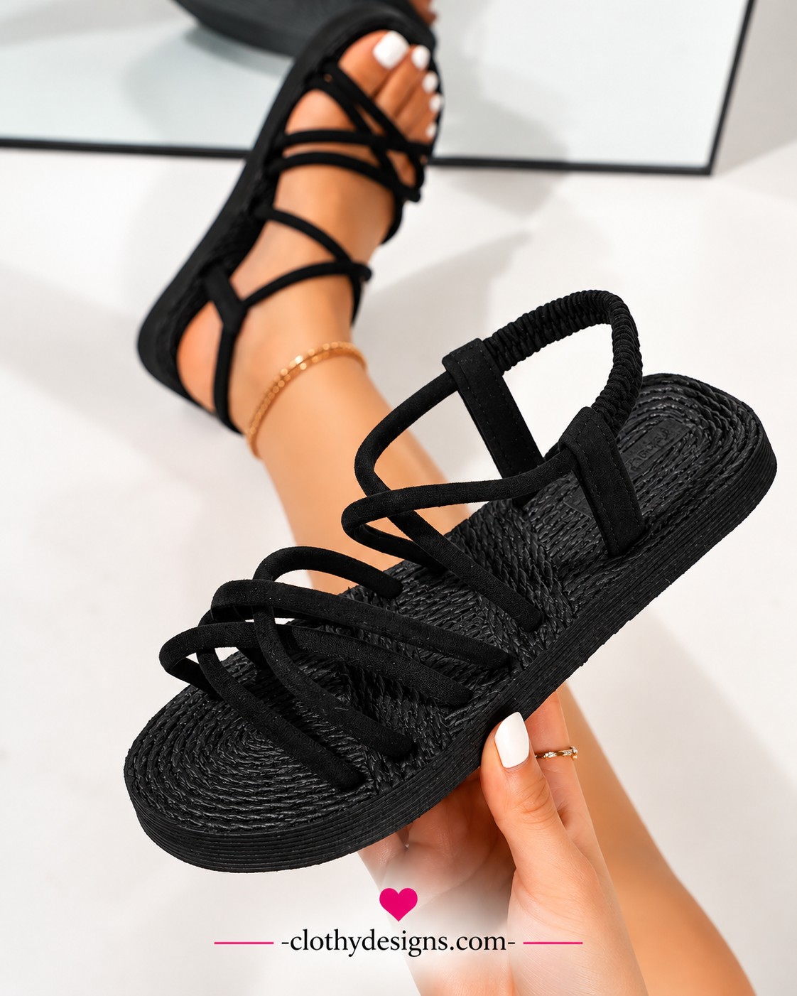 Women's Casual Summer Sandals – Lightweight Soft EVA Flat Shoes for Walking & Everyday Wear